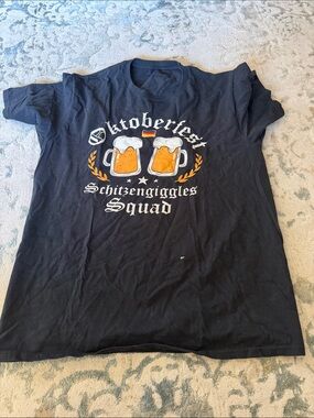 Source Unknown Black Oktoberfest Schitzengiggles Squad Graphic Tee